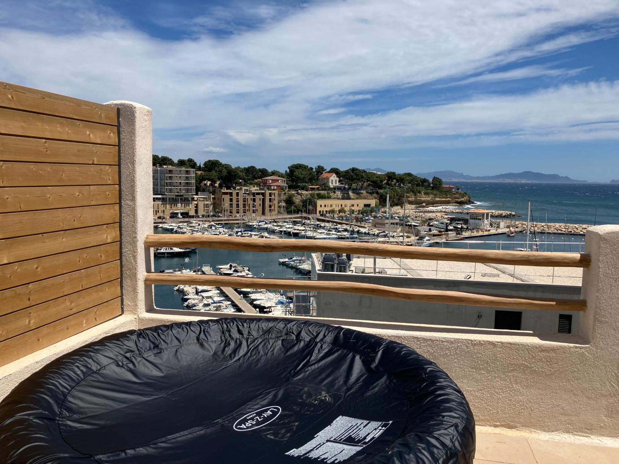 T2 Vue Sur Le Port Jacuzzi Terrasse Et Parking Apartman Carry-le-Rouet Kültér fotó